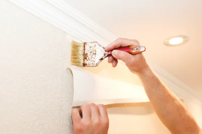Pose de papier peint à Ger — revêtements muraux et toiles de verre